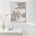 Picture of Floral  Shapes in Beaver Brown III _GroupedProduct_Rectangle_Portrait_Canvas_Framed_