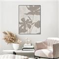 Picture of Floral  Shapes in Beaver Brown III _GroupedProduct_Rectangle_Portrait_Canvas_Framed_