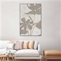 Picture of Floral  Shapes in Beaver Brown III _GroupedProduct_Rectangle_Portrait_Canvas_Framed_
