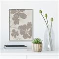 Picture of Floral  Shapes in Beaver Brown IV _GroupedProduct_Rectangle_Portrait_Canvas_Framed_