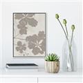Picture of Floral  Shapes in Beaver Brown IV _GroupedProduct_Rectangle_Portrait_Canvas_Framed_