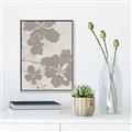 Picture of Floral  Shapes in Beaver Brown IV _GroupedProduct_Rectangle_Portrait_Canvas_Framed_