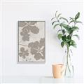 Picture of Floral  Shapes in Beaver Brown IV _GroupedProduct_Rectangle_Portrait_Canvas_Framed_