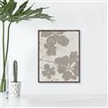Picture of Floral  Shapes in Beaver Brown IV _GroupedProduct_Rectangle_Portrait_Canvas_Framed_