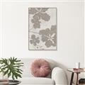 Picture of Floral  Shapes in Beaver Brown IV _GroupedProduct_Rectangle_Portrait_Canvas_Framed_