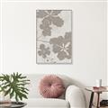 Picture of Floral  Shapes in Beaver Brown IV _GroupedProduct_Rectangle_Portrait_Canvas_Framed_