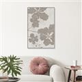 Picture of Floral  Shapes in Beaver Brown IV _GroupedProduct_Rectangle_Portrait_Canvas_Framed_