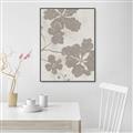 Picture of Floral  Shapes in Beaver Brown IV _GroupedProduct_Rectangle_Portrait_Canvas_Framed_