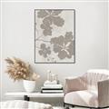 Picture of Floral  Shapes in Beaver Brown IV _GroupedProduct_Rectangle_Portrait_Canvas_Framed_