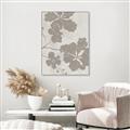 Picture of Floral  Shapes in Beaver Brown IV _GroupedProduct_Rectangle_Portrait_Canvas_Framed_