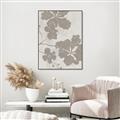 Picture of Floral  Shapes in Beaver Brown IV _GroupedProduct_Rectangle_Portrait_Canvas_Framed_