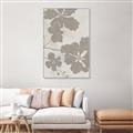 Picture of Floral  Shapes in Beaver Brown IV _GroupedProduct_Rectangle_Portrait_Canvas_Framed_