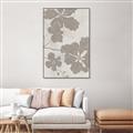 Picture of Floral  Shapes in Beaver Brown IV _GroupedProduct_Rectangle_Portrait_Canvas_Framed_