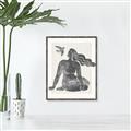 Picture of Seated Nude Woman _GroupedProduct_Rectangle_Portrait_Canvas_Framed_