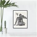 Picture of Seated Nude Woman _GroupedProduct_Rectangle_Portrait_Canvas_Framed_