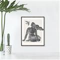 Picture of Seated Nude Woman _GroupedProduct_Rectangle_Portrait_Canvas_Framed_