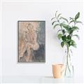Picture of Unknown Seated Woman I _GroupedProduct_Rectangle_Portrait_Canvas_Framed_