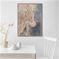 Picture of Unknown Seated Woman I _GroupedProduct_Rectangle_Portrait_Canvas_Framed_