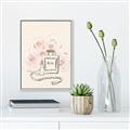 Picture of Paris Perfume and Roses _GroupedProduct_Rectangle_Portrait_Canvas_Framed_