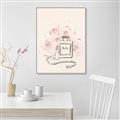 Picture of Paris Perfume and Roses _GroupedProduct_Rectangle_Portrait_Canvas_Framed_