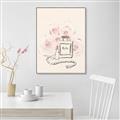 Picture of Paris Perfume and Roses _GroupedProduct_Rectangle_Portrait_Canvas_Framed_