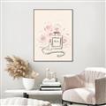 Picture of Paris Perfume and Roses _GroupedProduct_Rectangle_Portrait_Canvas_Framed_