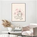 Picture of Paris Perfume and Roses _GroupedProduct_Rectangle_Portrait_Canvas_Framed_