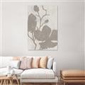 Picture of Floral  Shapes in Beaver Brown I _GroupedProduct_Rectangle_Portrait_Unframed_Print_Only_
