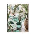 Picture of Green Hotel Oasis _GroupedProduct_Rectangle_Portrait_Photography _GroupedProduct_Rectangle_Portrait_Canvas_Framed_