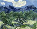 Picture of Vincent Van Gogh's Olive Trees With the Alpilles (1889) _GroupedProduct_Rectangle_Landscape_Unframed_Print_Only_
