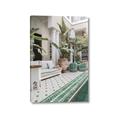 Picture of Green Hotel Pool _GroupedProduct_Rectangle_Portrait_Photography _GroupedProduct_Rectangle_Portrait_Canvas_