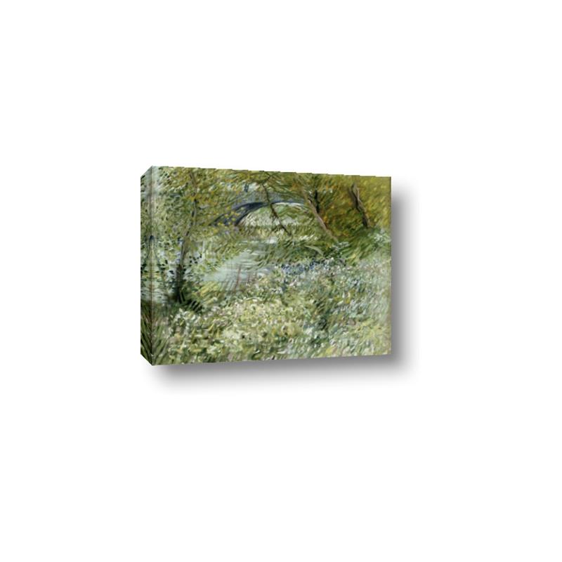 Picture of Vincent Van Gogh's River Bank In Springtime (1887) _GroupedProduct_Rectangle_Landscape_Canvas_