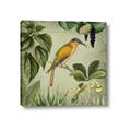 Picture of Yellow Nostalgic Tropical Birds _GroupedProduct_Square_Canvas_