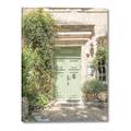Picture of Pastel Green Door in Spring _GroupedProduct_Rectangle_Portrait_Photography _GroupedProduct_Rectangle_Portrait_Canvas_