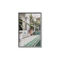 Picture of Green Hotel Pool _GroupedProduct_Rectangle_Portrait_Photography _GroupedProduct_Rectangle_Portrait_Canvas_Framed_
