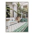Picture of Green Hotel Pool _GroupedProduct_Rectangle_Portrait_Photography _GroupedProduct_Rectangle_Portrait_Canvas_Framed_