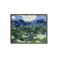 Picture of Vincent Van Gogh's Olive Trees With the Alpilles (1889) _GroupedProduct_Rectangle_Landscape_Canvas_Framed_