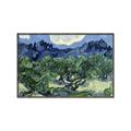 Picture of Vincent Van Gogh's Olive Trees With the Alpilles (1889) _GroupedProduct_Rectangle_Landscape_Canvas_Framed_