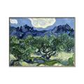 Picture of Vincent Van Gogh's Olive Trees With the Alpilles (1889) _GroupedProduct_Rectangle_Landscape_Canvas_Framed_