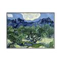 Picture of Vincent Van Gogh's Olive Trees With the Alpilles (1889) _GroupedProduct_Rectangle_Landscape_Canvas_Framed_