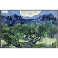 Picture of Vincent Van Gogh's Olive Trees With the Alpilles (1889) _GroupedProduct_Rectangle_Landscape_Canvas_Framed_
