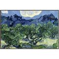 Picture of Vincent Van Gogh's Olive Trees With the Alpilles (1889) _GroupedProduct_Rectangle_Landscape_Canvas_Framed_