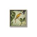 Picture of Yellow Nostalgic Tropical Birds _GroupedProduct_Square_Canvas_Framed_
