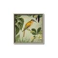Picture of Yellow Nostalgic Tropical Birds _GroupedProduct_Square_Canvas_Framed_