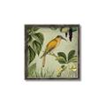 Picture of Yellow Nostalgic Tropical Birds _GroupedProduct_Square_Canvas_Framed_