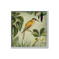 Picture of Yellow Nostalgic Tropical Birds _GroupedProduct_Square_Canvas_Framed_