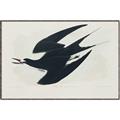 Picture of Vintage Black Sooty Tern _GroupedProduct_Rectangle_Landscape_Canvas_Framed_
