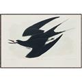 Picture of Vintage Black Sooty Tern _GroupedProduct_Rectangle_Landscape_Canvas_Framed_
