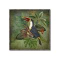 Picture of Tropical Paradise Toucan Bird _GroupedProduct_Square_Canvas_Framed_