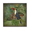 Picture of Tropical Paradise Toucan Bird _GroupedProduct_Square_Canvas_Framed_